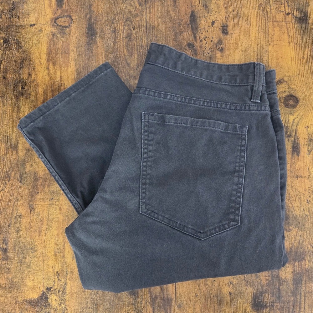 Tony Hawk Skinny Slouch Mens Charcoal Gray Stretch Chino Jeans 33x30